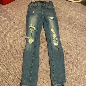 Meduim washed kids skinny jeans